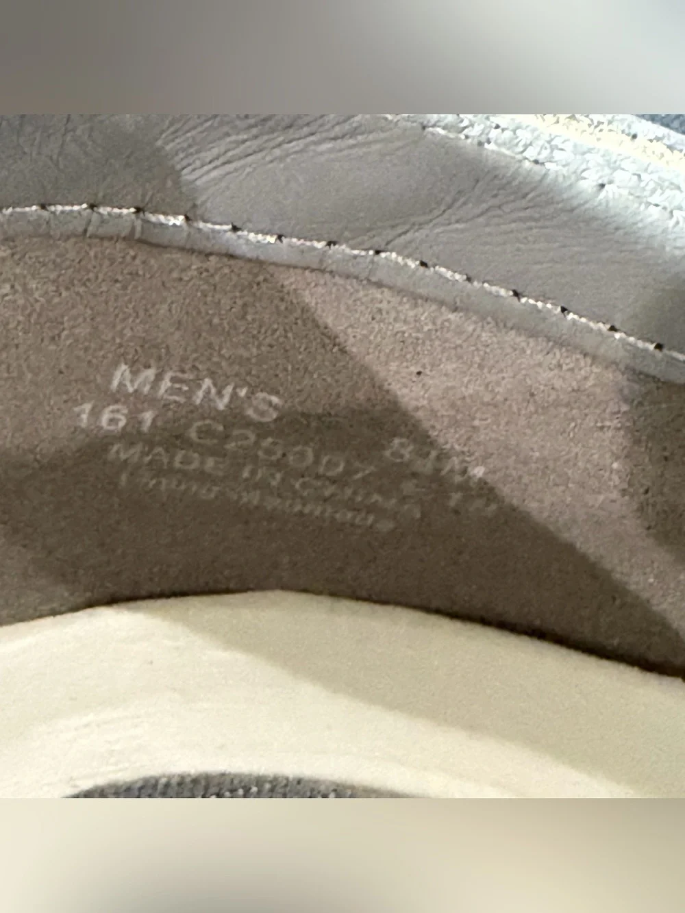 COLE HAAN ZEROGRAND C25007 Wingtip Oxford Men's 8 1/2 M Ironstone Gray Leather